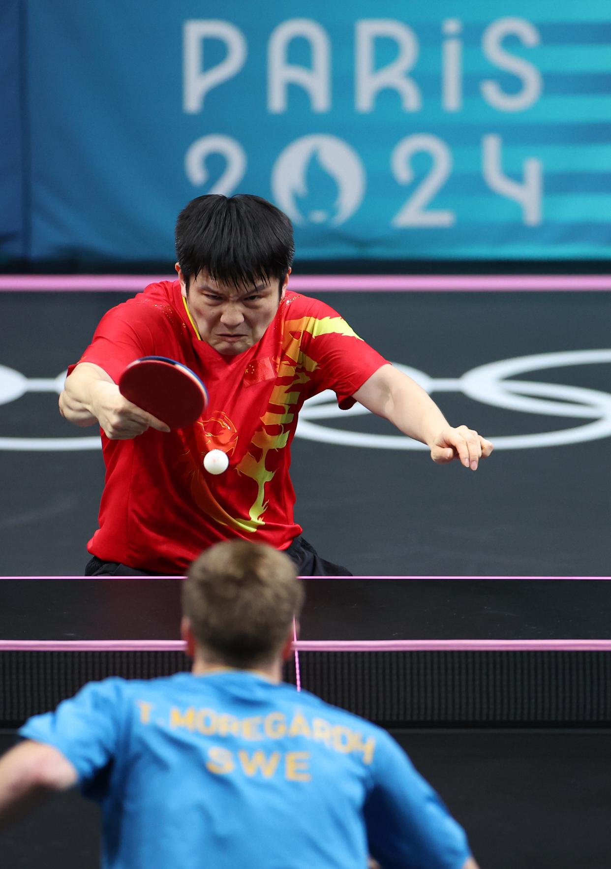 奥地利队碾压韩国队，樊振东高光表现