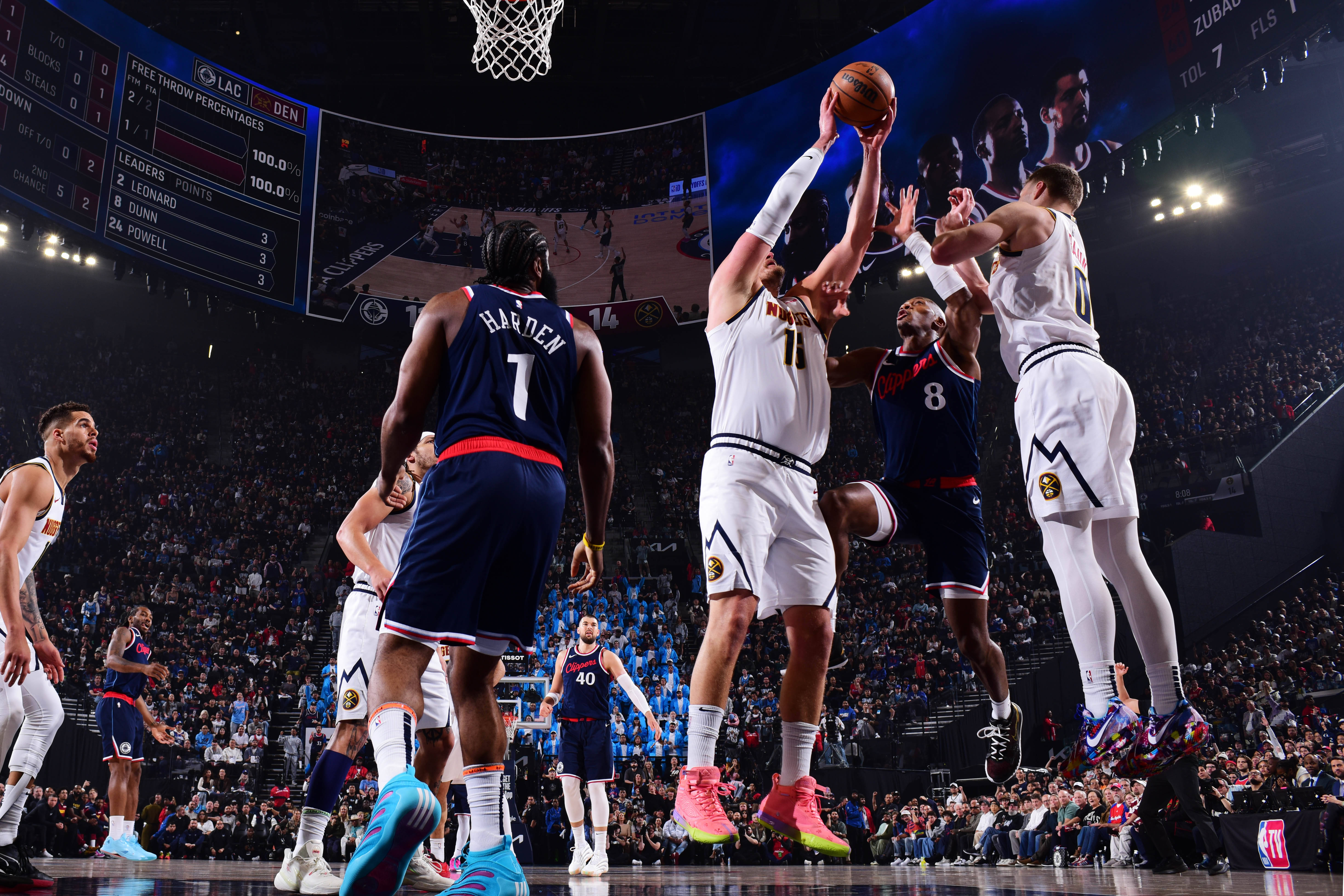 广州队力克凯尔特人，约基奇高光表现